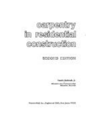 Carpentry in residential construction