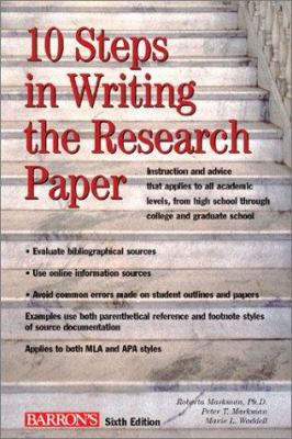 10 steps in writing the research paper