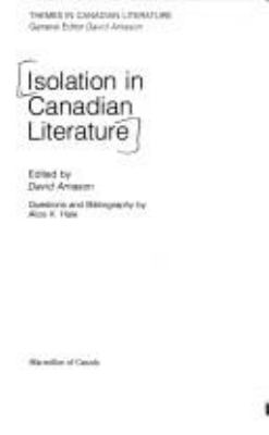 Isolation in Canadian literature