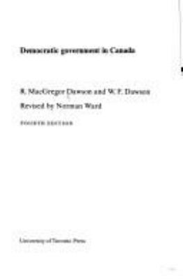 Democratic government in Canada
