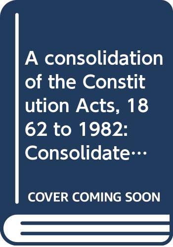A consolidation of the Constitution Acts, 1867 to 1982