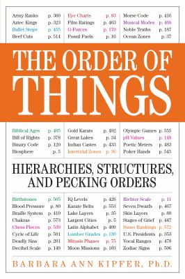 The order of things : hierarchies, structures, and pecking orders