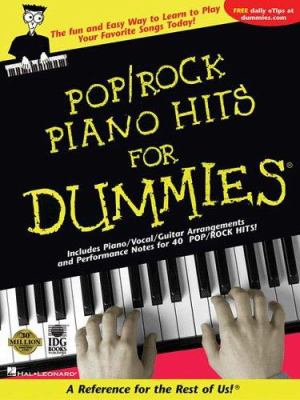 Pop/rock piano hits for dummies