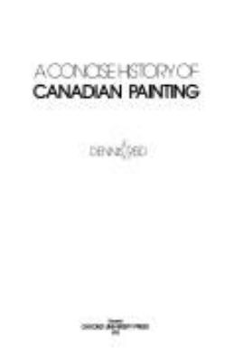 A concise history of Canadian painting