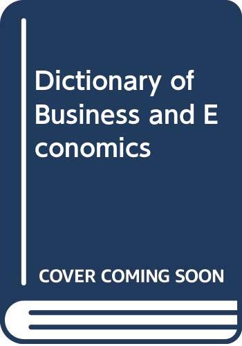 Dictionary of business and economics
