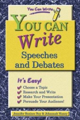 You can write speeches and debates