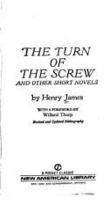 The turn of the screw and other short novels