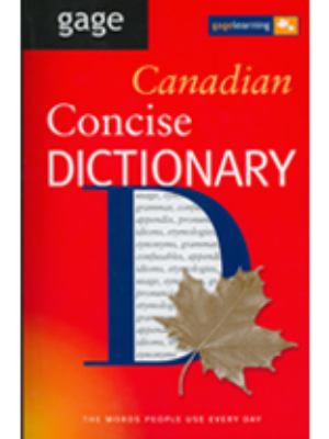 Gage Canadian concise dictionary.
