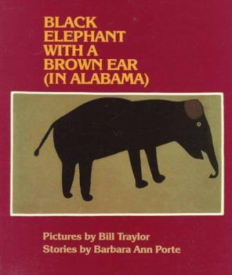 Black elephant with a brown ear (in Alabama)