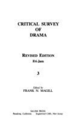 Critical survey of drama