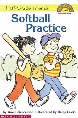 First grade friends : softball practice