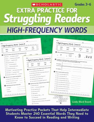 Extra practice for struggling readers. High-frequency words /