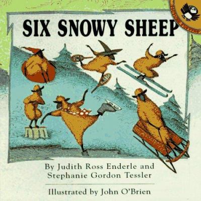 Six snowy sheep