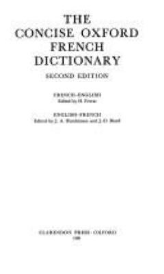 The Concise Oxford French dictionary