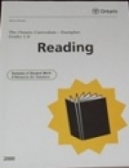 The Ontario curriculum : exemplars, grades 1-8, reading.