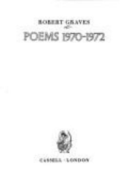 Poems, 1970-1972.