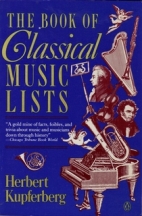 The book of classical music lists