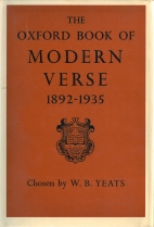 The Oxford book of modern verse, 1892-1935