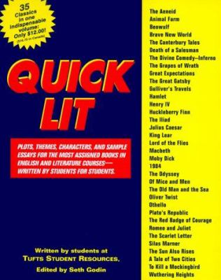 Quick lit : plots, themes, characters, and sample essays for the most assigned books in English and literature courses--written by students for students