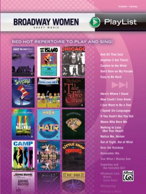 Broadway women sheet music : PlayList : red-hot repertoire to play and sing!