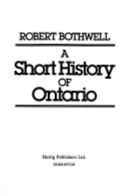 A short history of Ontario