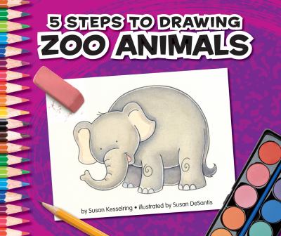 5 steps to drawing zoo animals