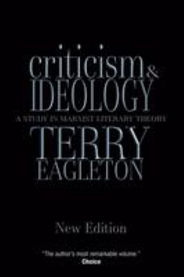 Criticism and ideology : a study in Marxist literary theory