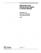 Antiracism and ethnocultural equity in school boards : guidelines for policy development and implementation