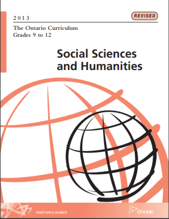 The Ontario curriculum, grades 9 to 12. Social sciences and humanities.