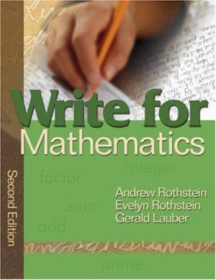 Write for mathematics.