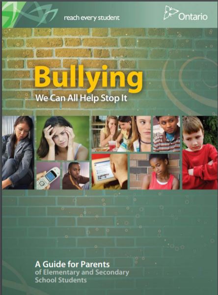 Bullying, we can all help stop it : a guide for parents of elementary and secondary school students