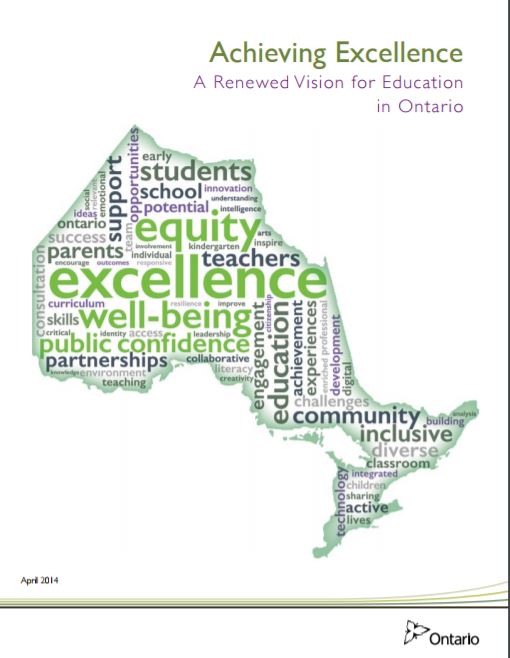 Achieving excellence : a renewed vision for education in Ontario.