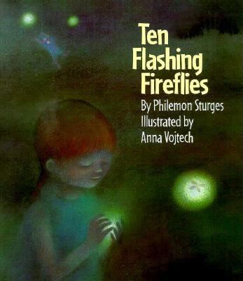 Ten flashing fireflies