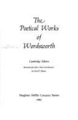 The poetical works of Wordsworth.