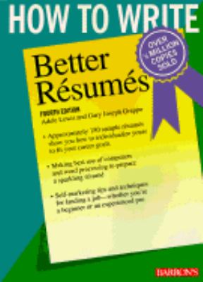 How to write better résumés.