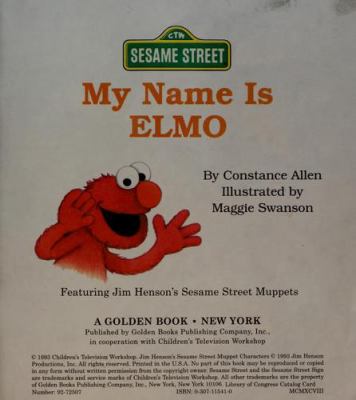 My name is Elmo