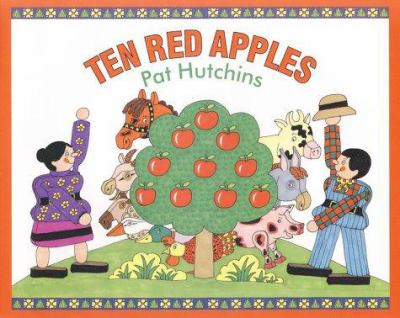 Ten red apples