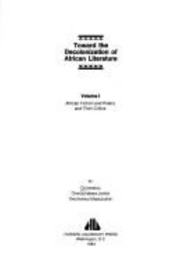 Toward the decolonization of African literature