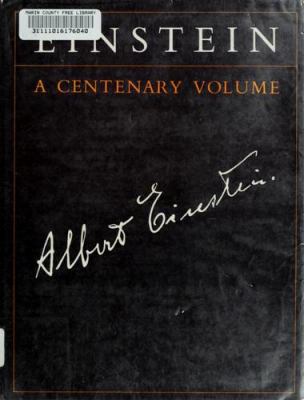 Einstein : a centenary volume