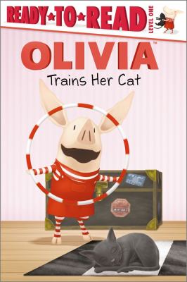 Olivia trains her cat