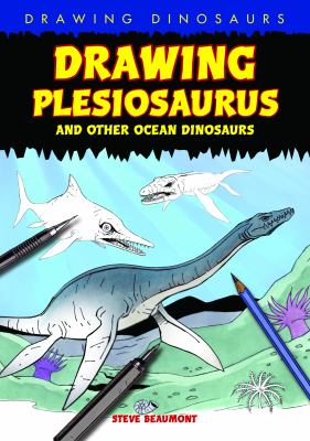 Drawing Plesiosaurus and other ocean dinosaurs