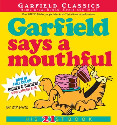 Garfield says a mouthful