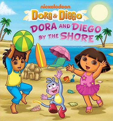 Dora and Diego by the shore