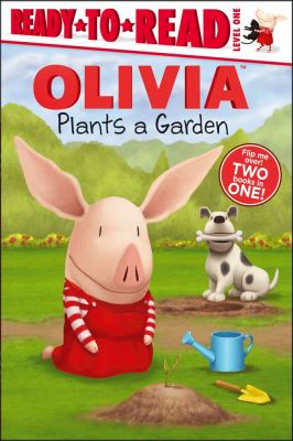 Olivia plants a garden