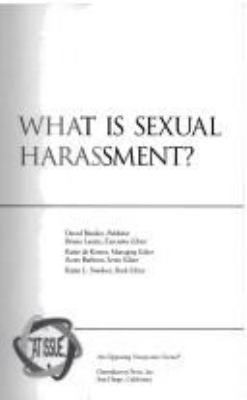 What is sexual harassment?