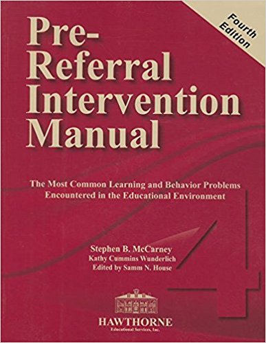 The pre-referral intervention manual