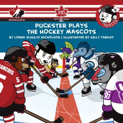 Puckster plays the hockey mascots
