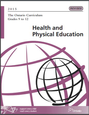 The Ontario curriculum, grades 9 to 12. Health and physical education (revised edition) /
