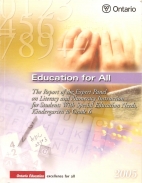 Education for all : the report of the expert panel on literacy and numeracy instruction for students with special education needs, kindergarten to grade 6