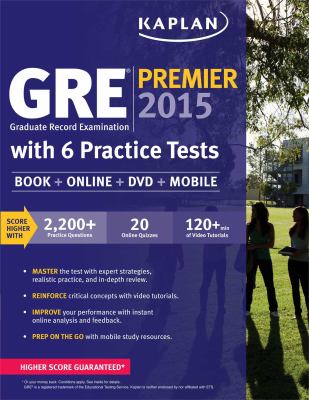 GREª Graduate Record Examination premier 2015.
